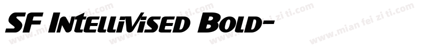 SF Intellivised Bold字体转换